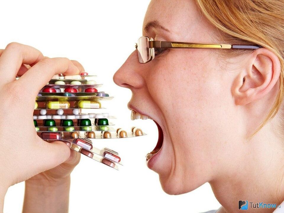 Tablets are directed to destroy worms inside the body